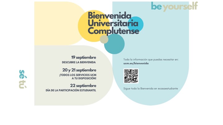 ACTIVIDADES BIENVENIDA UNIVERSIDAD COMPLUTENSE DE MADRID. DÍAS 19, 20, 21 Y 22 DE SEPTIEMBRE