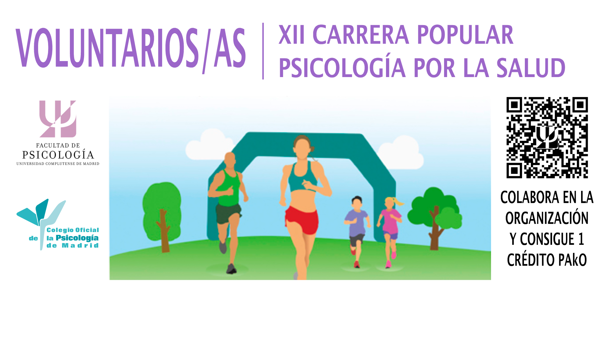 VOLUNTARIOS/AS XII CARRERA POPULAR PSICOLOGÍA POR LA SALUD